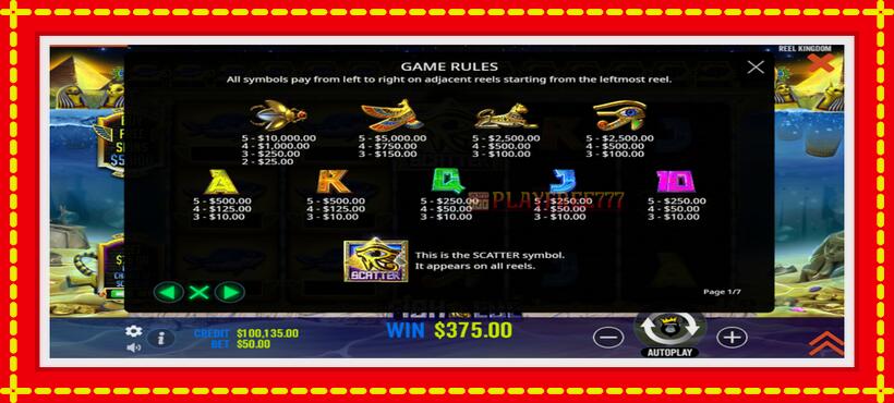 Slot machine Fish Eye with access to free game online, picture 5