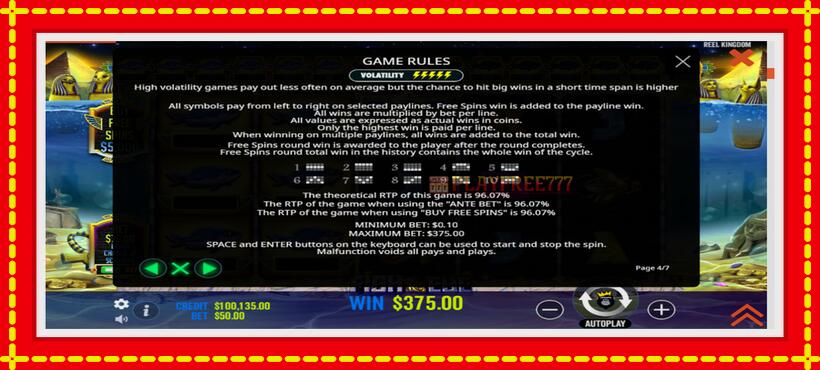 Slot machine Fish Eye with access to free game online, picture 7