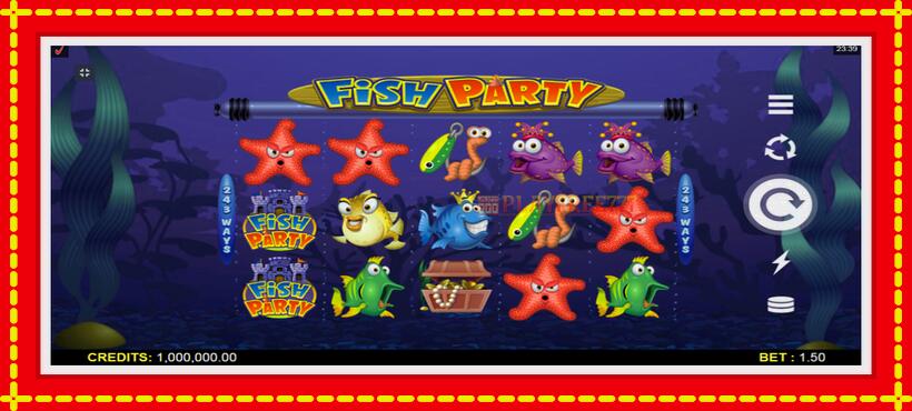 Slot machine Fish Party with access to free game online, picture 1