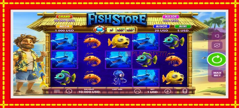 Slot machine Fish Store with access to free game online, picture 1