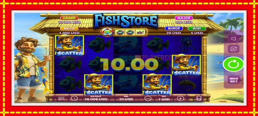 Slot machine Fish Store with access to free game online, picture 3