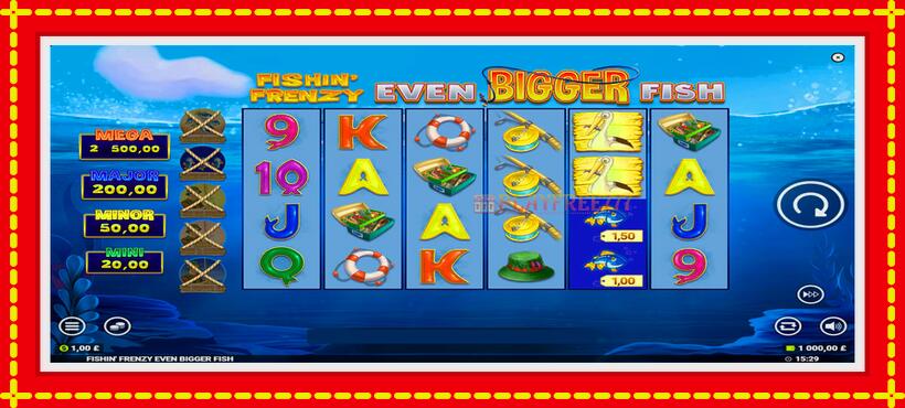 Slot machine Fishin Frenzy Even Bigger Fish with access to free game online, picture 1