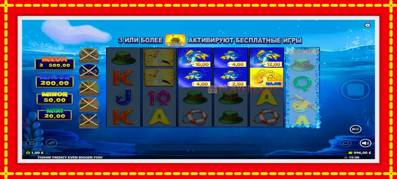 Slot machine Fishin Frenzy Even Bigger Fish with access to free game online, picture 3