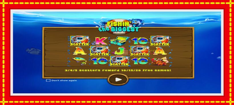 Slot machine Fishin The Biggest with access to free game online, picture 1