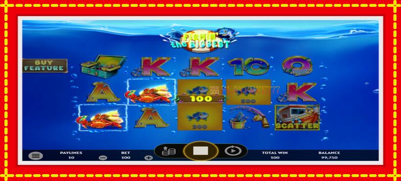 Slot machine Fishin The Biggest with access to free game online, picture 5