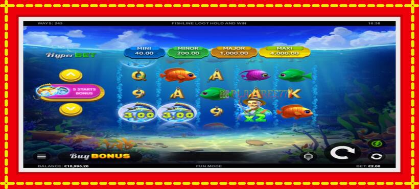 Slot machine Fishline Loot Hold and Win with access to free game online, picture 2