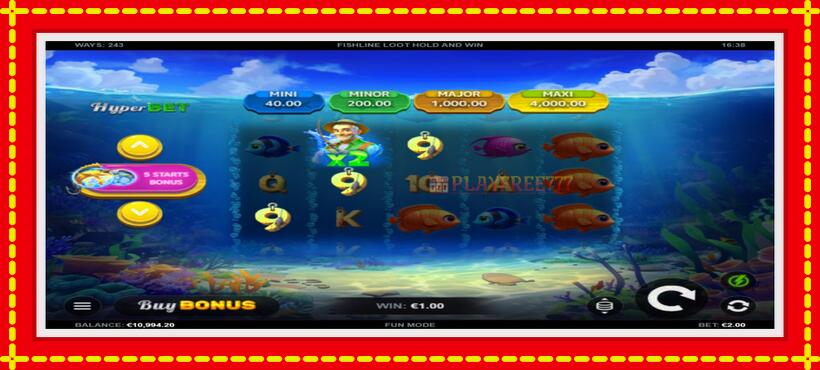 Slot machine Fishline Loot Hold and Win with access to free game online, picture 3