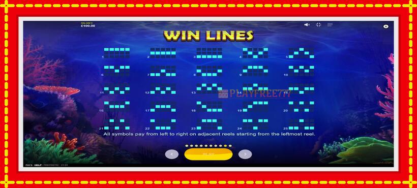 Slot machine Fishtastic with access to free game online, picture 7