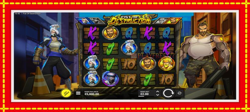 Slot machine Fist of Destruction with access to free game online, picture 2