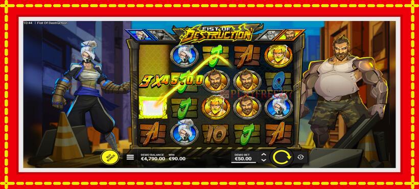 Slot machine Fist of Destruction with access to free game online, picture 3