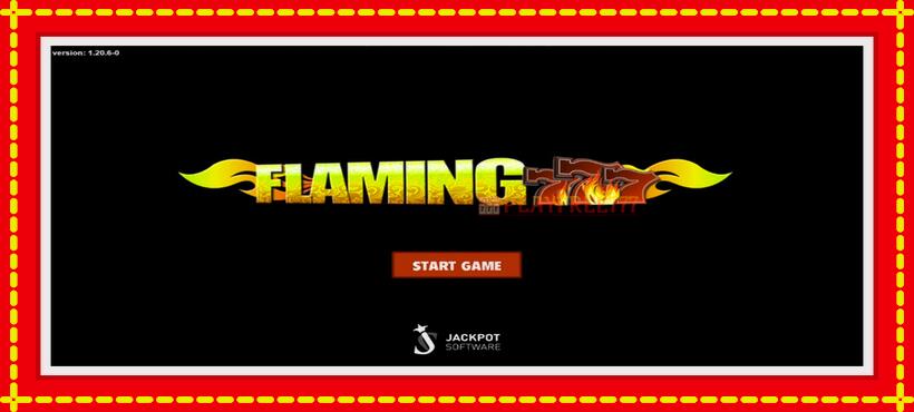 Slot machine Flaming 777 with access to free game online, picture 1