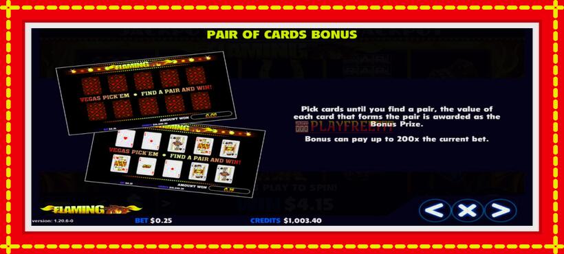 Slot machine Flaming 777 with access to free game online, picture 5