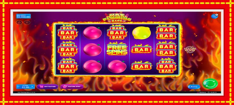 Slot machine Flaming Bars with access to free game online, picture 1