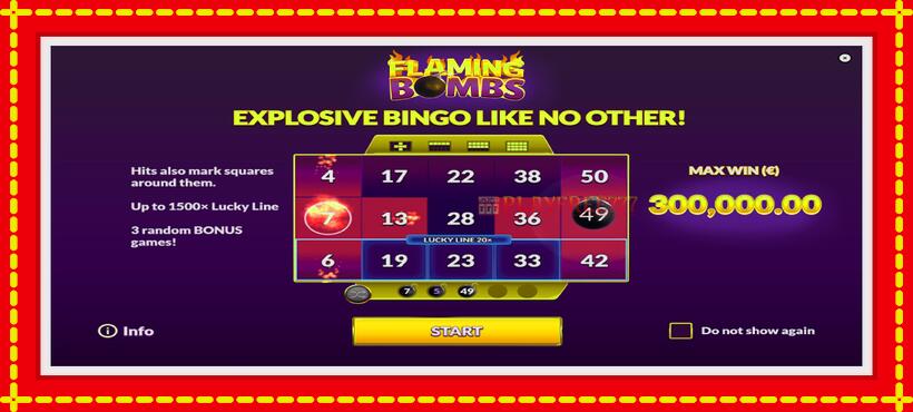 Slot machine Flaming Bombs with access to free game online, picture 1