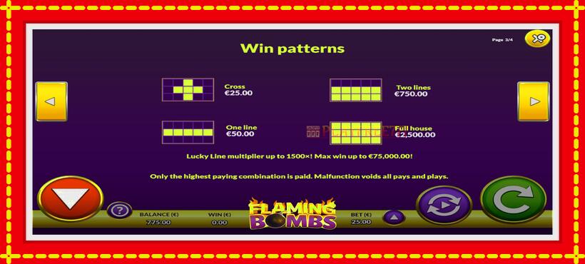 Slot machine Flaming Bombs with access to free game online, picture 6