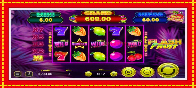 Slot machine Flash Fruit with access to free game online, picture 2