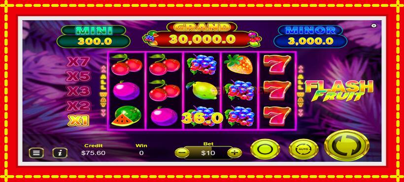 Slot machine Flash Fruit with access to free game online, picture 4