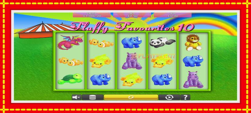 Slot machine Fluffy Favourites 10 with access to free game online, picture 1