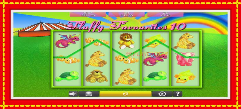 Slot machine Fluffy Favourites 10 with access to free game online, picture 2