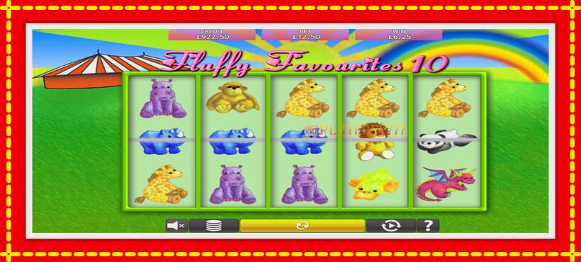 Slot machine Fluffy Favourites 10 with access to free game online, picture 3