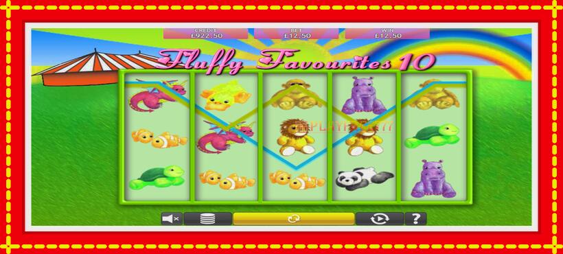 Slot machine Fluffy Favourites 10 with access to free game online, picture 4