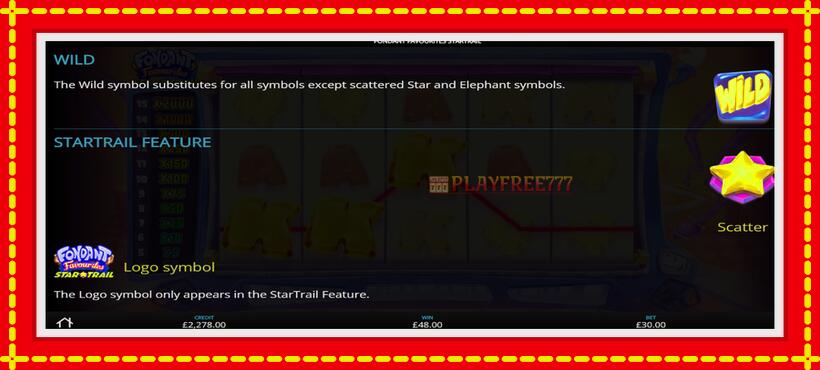 Slot machine Fondant Favourites Star Trail with access to free game online, picture 5