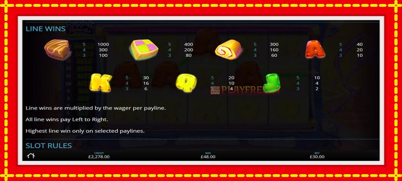 Slot machine Fondant Favourites Star Trail with access to free game online, picture 6