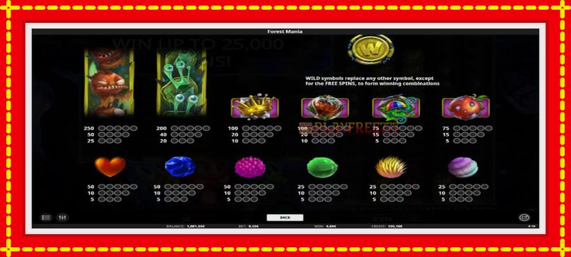 Slot machine Forest Mania with access to free game online, picture 4