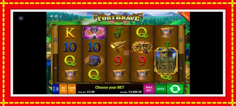 Slot machine Fort Brave with access to free game online, picture 1