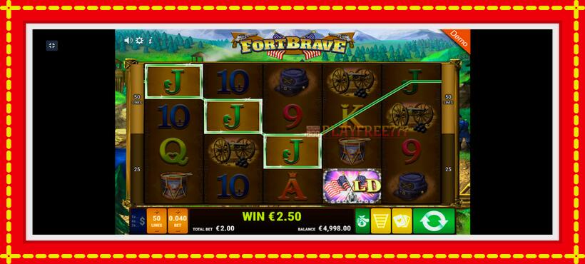 Slot machine Fort Brave with access to free game online, picture 2