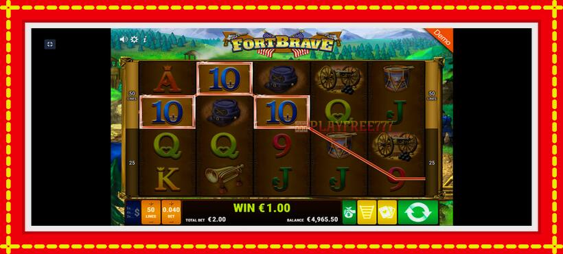 Slot machine Fort Brave with access to free game online, picture 4