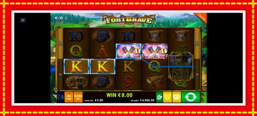 Slot machine Fort Brave with access to free game online, picture 5