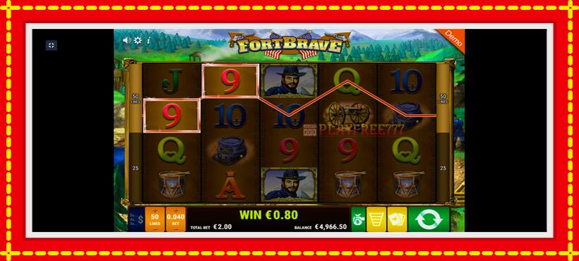 Slot machine Fort Brave with access to free game online, picture 6