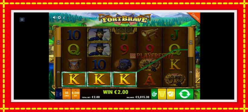 Slot machine Fort Brave with access to free game online, picture 7