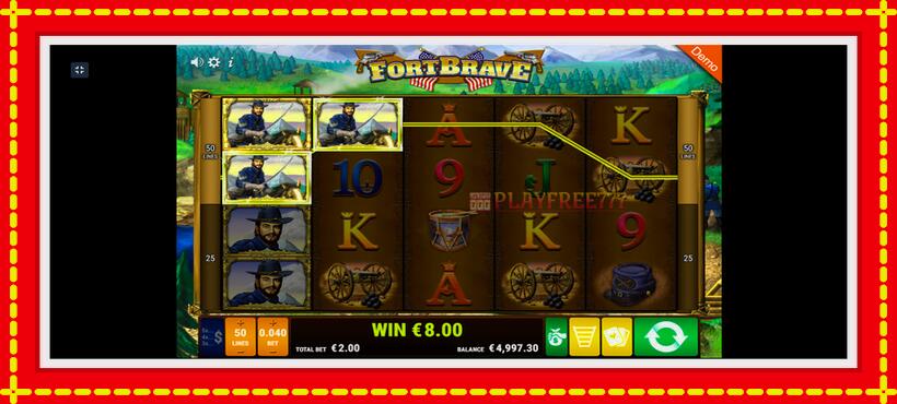 Slot machine Fort Brave with access to free game online, picture 8