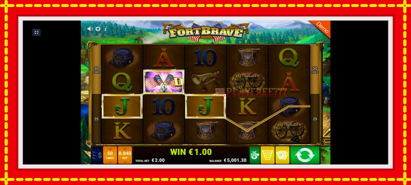 Slot machine Fort Brave with access to free game online, picture 9