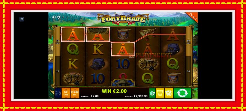 Slot machine Fort Brave with access to free game online, picture 10