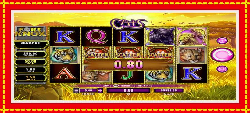 Slot machine Fort Knox Cats with access to free game online, picture 3