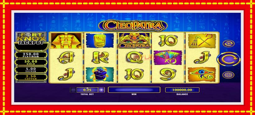 Slot machine Fort Knox Cleopatra with access to free game online, picture 1