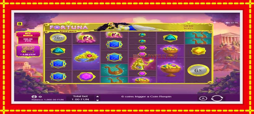 Slot machine Fortuna Trueways with access to free game online, picture 1