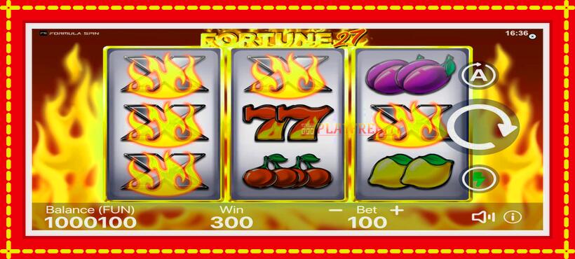 Slot machine Fortune 27 with access to free game online, picture 5