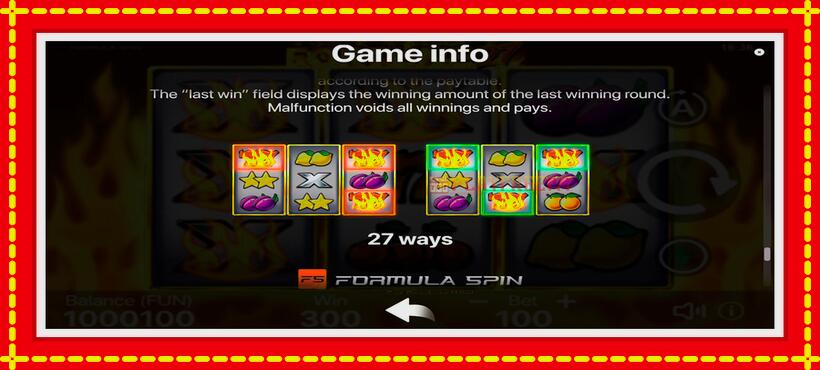 Slot machine Fortune 27 with access to free game online, picture 7