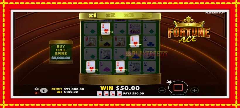 Slot machine Fortune Ace with access to free game online, picture 2