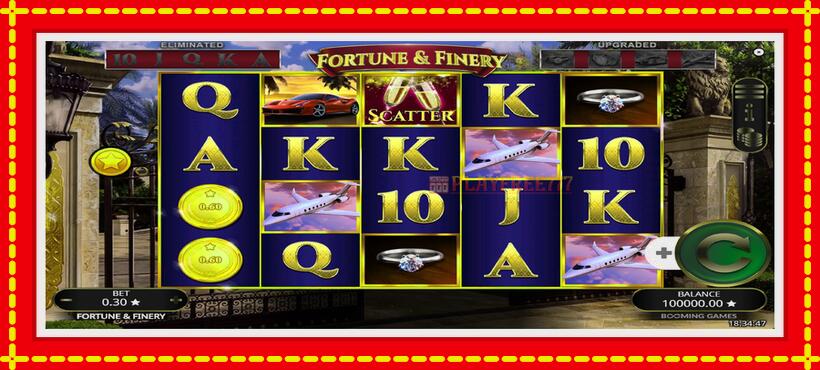 Slot machine Fortune & Finery with access to free game online, picture 2