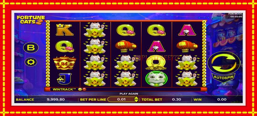 Slot machine Fortune Cats 2 with access to free game online, picture 2