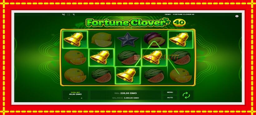 Slot machine Fortune Clover 40 with access to free game online, picture 2