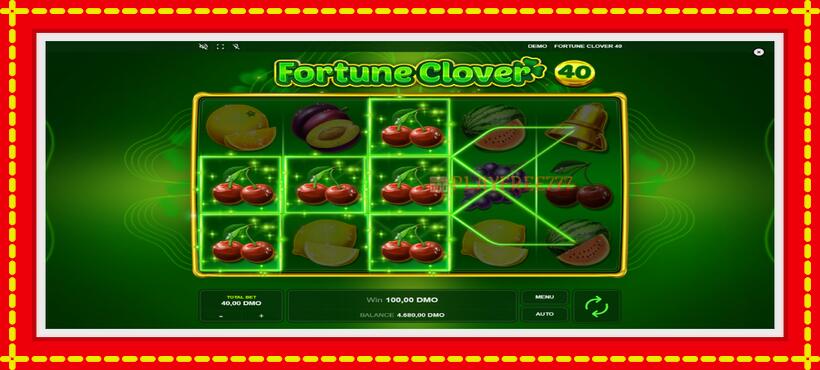 Slot machine Fortune Clover 40 with access to free game online, picture 4