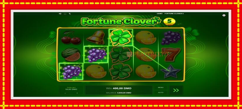 Slot machine Fortune Clover 5 with access to free game online, picture 3