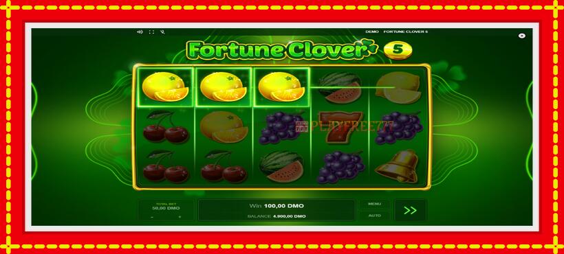 Slot machine Fortune Clover 5 with access to free game online, picture 4