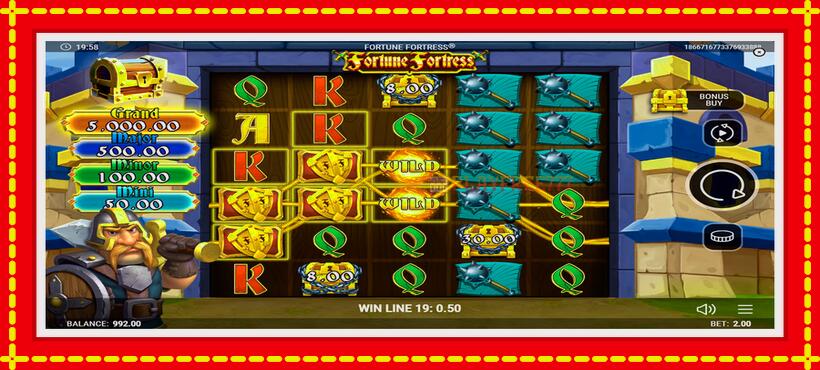 Slot machine Fortune Fortress with access to free game online, picture 3